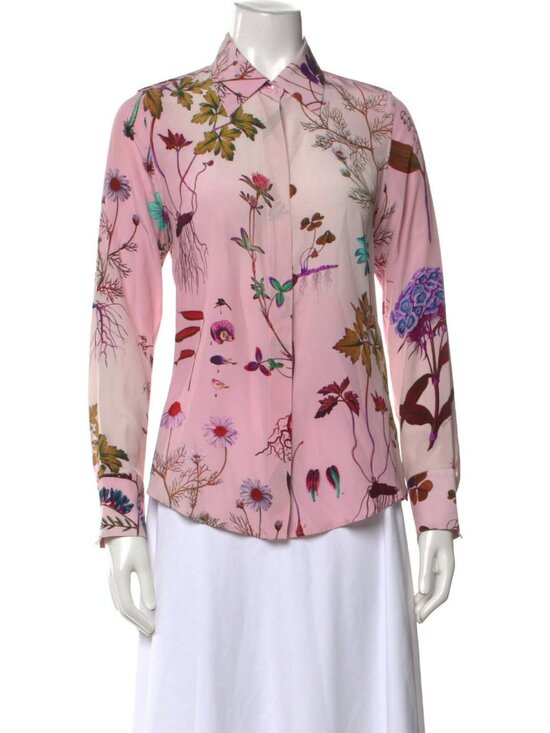 Stella McCartney Tops - Stella McCartney Floral Silk Shirt S